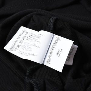 新品未使用 クロムハーツ Y NOT CH PLUS ENBROIDERY T- Shirt 長袖シャツ ロンT CHプラス CHロゴ レーヨン ポリウレタン ブラック 中古 4a008128