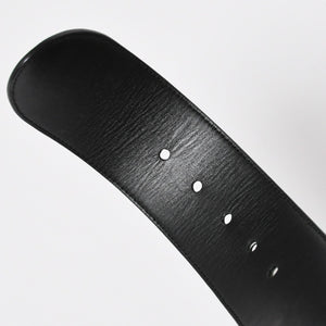 Very Good Condition PRADA Belt 1C5663 Made in Italy Patent Leather Enamel Black White Wine Red Size 85/34 Used 4a007905
