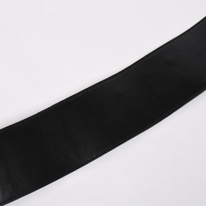 Very Good Condition PRADA Belt 1C5663 Made in Italy Patent Leather Enamel Black White Wine Red Size 85/34 Used 4a007905