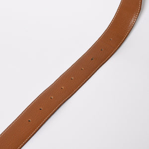 HERMES Hermes Touareg Belt Leather Silver 925 Black Silver Metal Fittings Size 95cm Good Condition Used 4a007912
