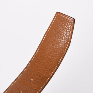 HERMES Hermes Touareg Belt Leather Silver 925 Black Silver Metal Fittings Size 95cm Good Condition Used 4a007912
