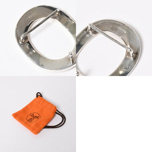 HERMES Hermes Touareg Belt Leather Silver 925 Black Silver Metal Fittings Size 95cm Good Condition Used 4a007912