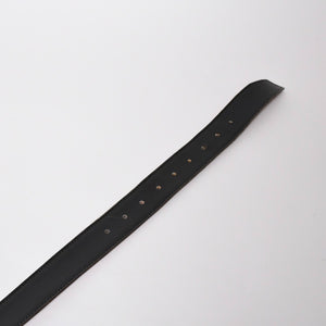 HERMES Hermes Touareg Belt Leather Silver 925 Black Silver Metal Fittings Size 95cm Good Condition Used 4a007912