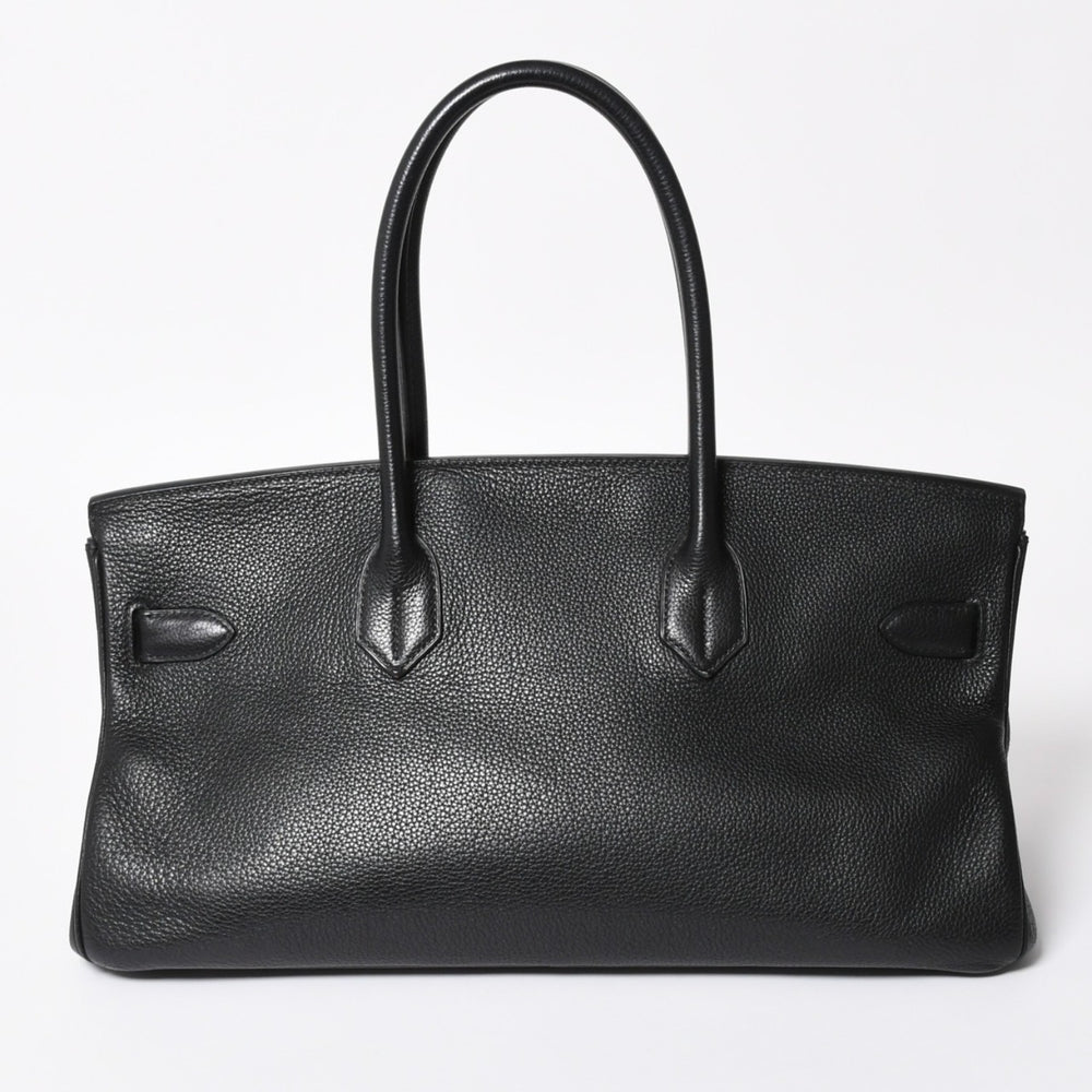 極美品 HERMES エルメス ショルダーバーキン トリヨンクレマンス ◻︎M刻 ゴルチェ期 ブラック ゴールド金具 中古 4a007919