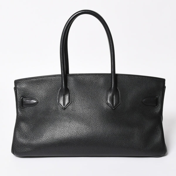 極美品 HERMES エルメス ショルダーバーキン トリヨンクレマンス ◻︎M刻 ゴルチェ期 ブラック ゴールド金具 中古 4a007919