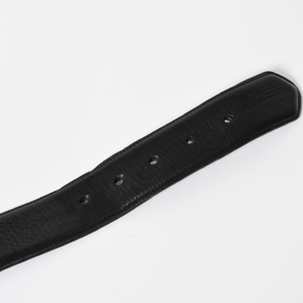 極美品 CHROME HEARTS クロムハーツ 3PC CELTIC ROLLER BELT 3ピース ケルティック ローラーベルト サイズ34 ブラック 中古 4a008226