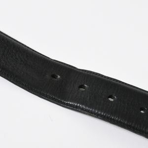 極美品 CHROME HEARTS クロムハーツ 3PC CELTIC ROLLER BELT 3ピース ケルティック ローラーベルト サイズ34 ブラック 中古 4a008226