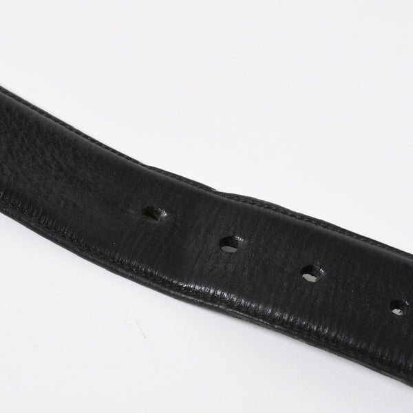 極美品 CHROME HEARTS クロムハーツ 3PC CELTIC ROLLER BELT 3ピース ケルティック ローラーベルト サイズ34 ブラック 中古 4a008226