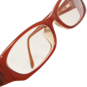 極美品 CHANEL シャネル 伊達メガネ アイウェア 3129-H-B c.833 サイズ51□16 135 ココマーク ラインストーン ブラウン 中古 4a000793