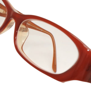 極美品 CHANEL シャネル 伊達メガネ アイウェア 3129-H-B c.833 サイズ51□16 135 ココマーク ラインストーン ブラウン 中古 4a000793