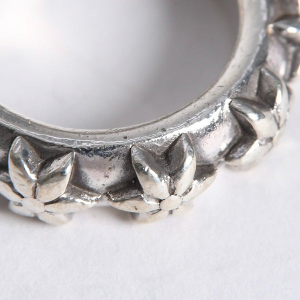 極美品 CHROME HEARTS クロムハーツ STAR BAND RING スター バンドリング 重量約10.39g サイズ9号 シルバー925 中古 4a007953