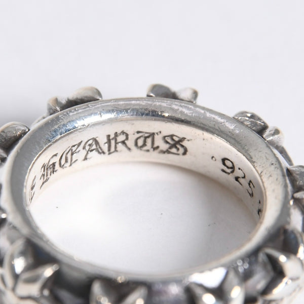 極美品 CHROME HEARTS クロムハーツ STAR BAND RING スター バンドリング 重量約10.39g サイズ9号 シルバー925 中古 4a007953