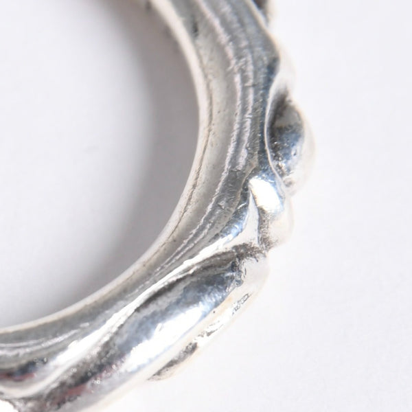 極美品 CHROME HEARTS クロムハーツ SCROLL BAND RING スクロール バンド リング 重量約9.34g サイズ16.5号 シルバー925 中古 4a007926