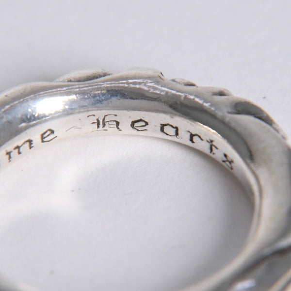 極美品 CHROME HEARTS クロムハーツ SCROLL BAND RING スクロール バンド リング 重量約9.34g サイズ16.5号 シルバー925 中古 4a007926