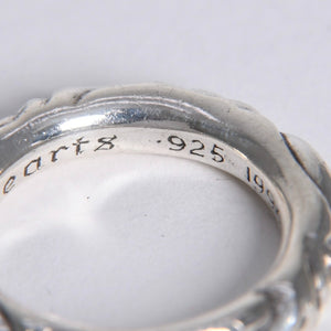 極美品 CHROME HEARTS クロムハーツ SCROLL BAND RING スクロール バンド リング 重量約9.34g サイズ16.5号 シルバー925 中古 4a007926