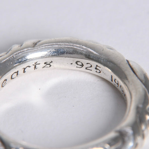 極美品 CHROME HEARTS クロムハーツ SCROLL BAND RING スクロール バンド リング 重量約9.34g サイズ16.5号 シルバー925 中古 4a007926