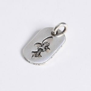 極美品 CHROME HEARTS クロムハーツ D TAG SML FLE DAG フレアダガー ドッグタグ スモール ペンダントトップ 重量約8.66g 中古 4a007932