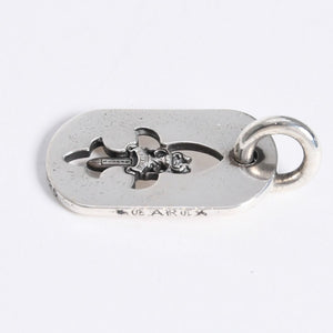極美品 CHROME HEARTS クロムハーツ D TAG SML FLE DAG フレアダガー ドッグタグ スモール ペンダントトップ 重量約8.66g 中古 4a007932