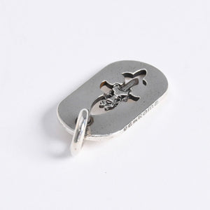 極美品 CHROME HEARTS クロムハーツ D TAG SML FLE DAG フレアダガー ドッグタグ スモール ペンダントトップ 重量約8.66g 中古 4a007932