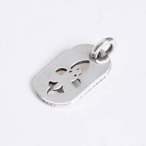 極美品 CHROME HEARTS クロムハーツ D TAG SML FLE DAG フレアダガー ドッグタグ スモール ペンダントトップ 重量約8.66g 中古 4a007932