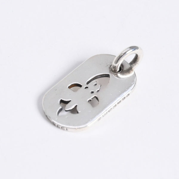 極美品 CHROME HEARTS クロムハーツ D TAG SML FLE DAG フレアダガー ドッグタグ スモール ペンダントトップ 重量約8.66g 中古 4a007932
