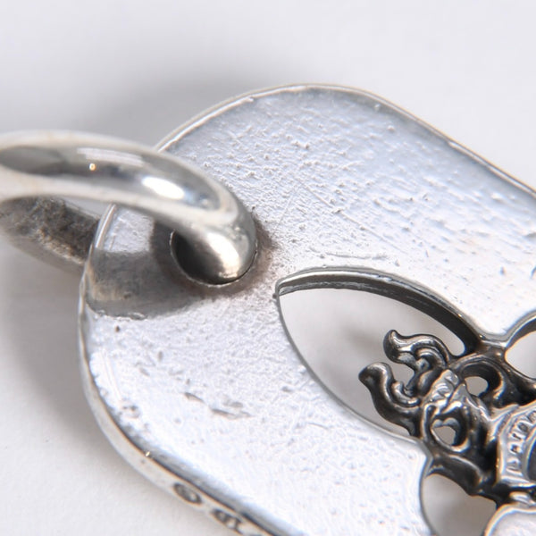 極美品 CHROME HEARTS クロムハーツ D TAG SML FLE DAG フレアダガー ドッグタグ スモール ペンダントトップ 重量約8.66g 中古 4a007932