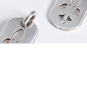 極美品 CHROME HEARTS クロムハーツ D TAG SML FLE DAG フレアダガー ドッグタグ スモール ペンダントトップ 重量約8.66g 中古 4a007932