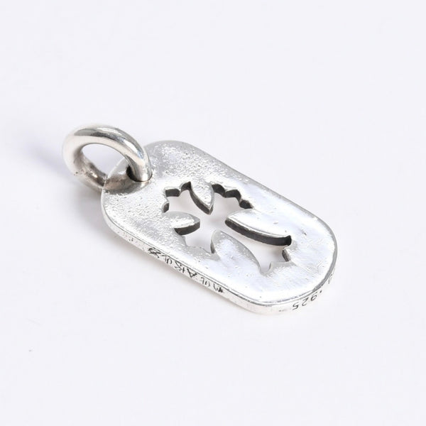 極美品 CHROME HEARTS クロムハーツ D TAG SML CO CRS カットアウトクロス ドッグタグ スモール ペンダントトップ 重量約8.29g 中古 4a007978