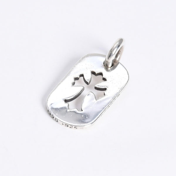 極美品 CHROME HEARTS クロムハーツ D TAG SML CO CRS カットアウトクロス ドッグタグ スモール ペンダントトップ 重量約8.29g 中古 4a007978