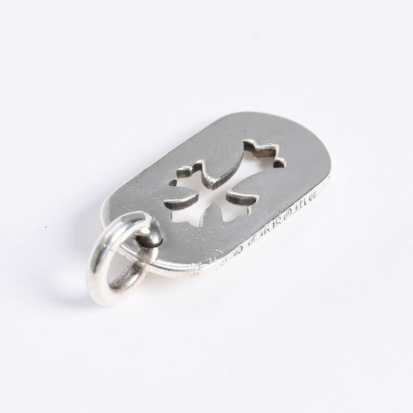 極美品 CHROME HEARTS クロムハーツ D TAG SML CO CRS カットアウトクロス ドッグタグ スモール ペンダントトップ 重量約8.29g 中古 4a007978