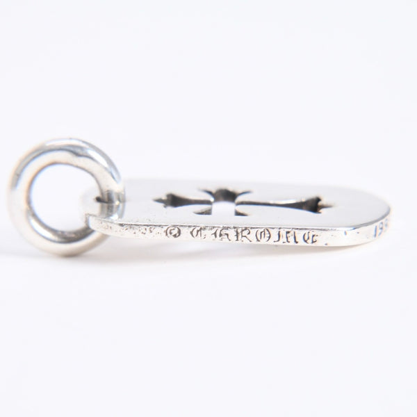 極美品 CHROME HEARTS クロムハーツ D TAG SML CO CRS カットアウトクロス ドッグタグ スモール ペンダントトップ 重量約8.29g 中古 4a007978