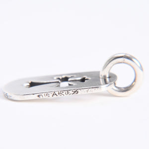 極美品 CHROME HEARTS クロムハーツ D TAG SML CO CRS カットアウトクロス ドッグタグ スモール ペンダントトップ 重量約8.29g 中古 4a007978