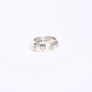 極美品 CHROME HEARTS クロムハーツ RND 10mm CH PLS 10mm ラウンド CHプラス リング 重量約17.19g サイズ26.5号 シルバー925 中古 4a008203