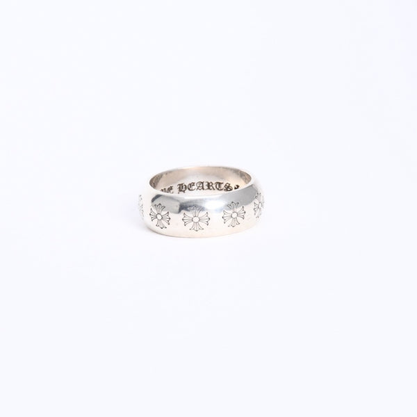 極美品 CHROME HEARTS クロムハーツ RND 10mm CH PLS 10mm ラウンド CHプラス リング 重量約17.19g サイズ26.5号 シルバー925 中古 4a008203