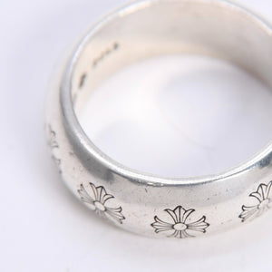 極美品 CHROME HEARTS クロムハーツ RND 10mm CH PLS 10mm ラウンド CHプラス リング 重量約17.19g サイズ26.5号 シルバー925 中古 4a008203