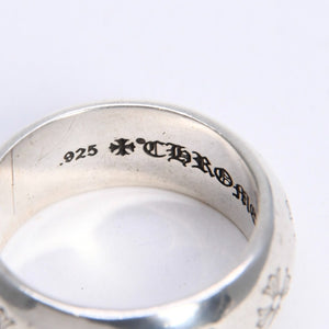 極美品 CHROME HEARTS クロムハーツ RND 10mm CH PLS 10mm ラウンド CHプラス リング 重量約17.19g サイズ26.5号 シルバー925 中古 4a008203