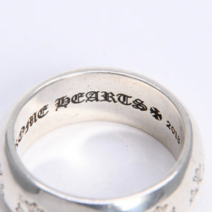 極美品 CHROME HEARTS クロムハーツ RND 10mm CH PLS 10mm ラウンド CHプラス リング 重量約17.19g サイズ26.5号 シルバー925 中古 4a008203