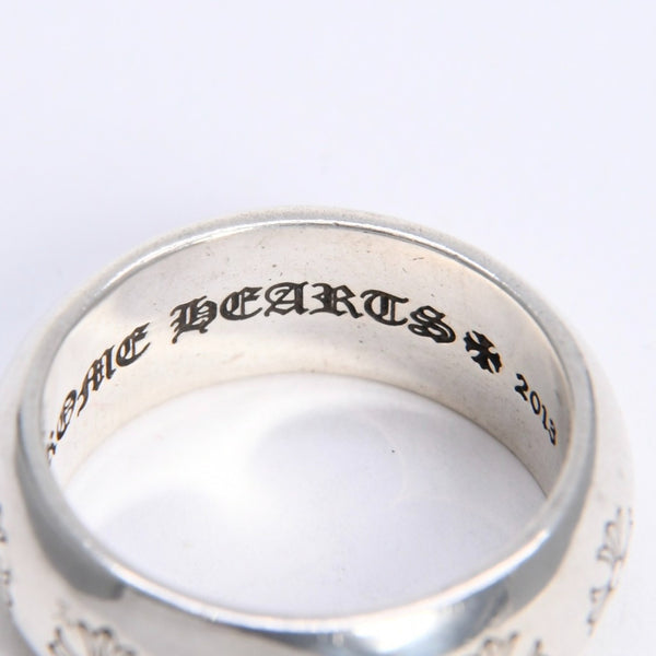 極美品 CHROME HEARTS クロムハーツ RND 10mm CH PLS 10mm ラウンド CHプラス リング 重量約17.19g サイズ26.5号 シルバー925 中古 4a008203
