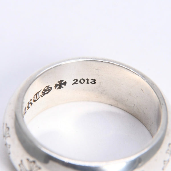 極美品 CHROME HEARTS クロムハーツ RND 10mm CH PLS 10mm ラウンド CHプラス リング 重量約17.19g サイズ26.5号 シルバー925 中古 4a008203