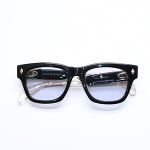 CHROME HEARTS クロムハーツ DICK FITZENER 伊達メガネ アイウェア サイズ51□20-147 CHプラス ブラック 美品 中古 4a007934