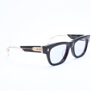 CHROME HEARTS クロムハーツ DICK FITZENER 伊達メガネ アイウェア サイズ51□20-147 CHプラス ブラック 美品 中古 4a007934