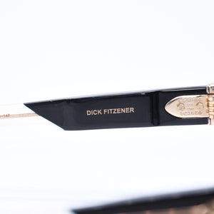 CHROME HEARTS クロムハーツ DICK FITZENER 伊達メガネ アイウェア サイズ51□20-147 CHプラス ブラック 美品 中古 4a007934