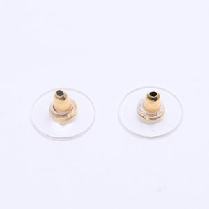 極美品 CHANEL シャネル ココマーク サークル ピアス 両耳用 22A刻印 重量5.47g GP ラインストーン ゴールド金具 中古 4a007938