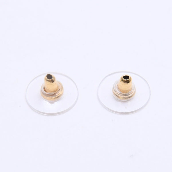 極美品 CHANEL シャネル ココマーク サークル ピアス 両耳用 22A刻印 重量5.47g GP ラインストーン ゴールド金具 中古 4a007938