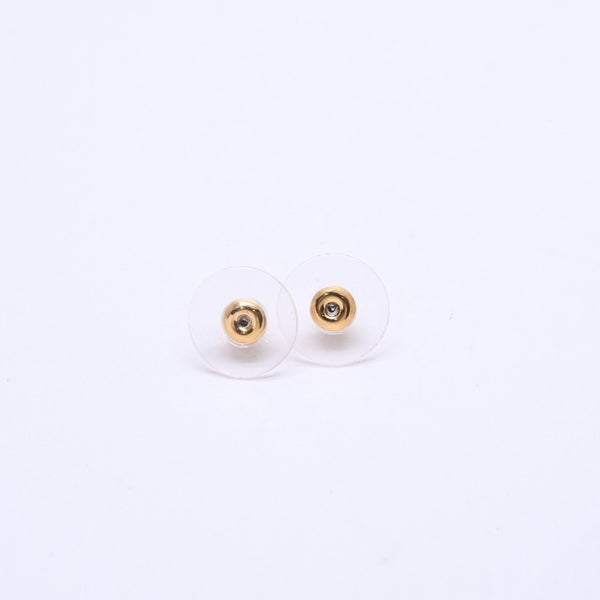 極美品 CHANEL シャネル ココマーク サークル ピアス 両耳用 22A刻印 重量5.47g GP ラインストーン ゴールド金具 中古 4a007938