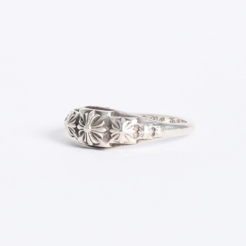 極美品 CHROME HEARTS クロムハーツ TINY PYRAMID RING タイニーピラミッド リング CHプラス 重量約2.13g サイズ8.5号 中古 4a008206