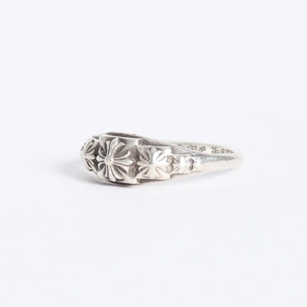 極美品 CHROME HEARTS クロムハーツ TINY PYRAMID RING タイニーピラミッド リング CHプラス 重量約2.13g サイズ8.5号 中古 4a008206