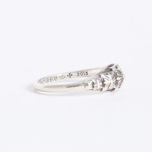極美品 CHROME HEARTS クロムハーツ TINY PYRAMID RING タイニーピラミッド リング CHプラス 重量約2.13g サイズ8.5号 中古 4a008206