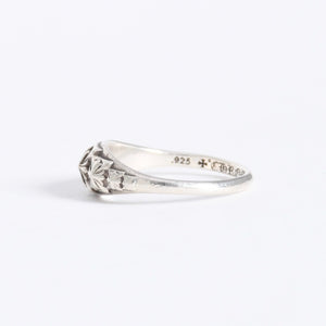 極美品 CHROME HEARTS クロムハーツ TINY PYRAMID RING タイニーピラミッド リング CHプラス 重量約2.13g サイズ8.5号 中古 4a008206