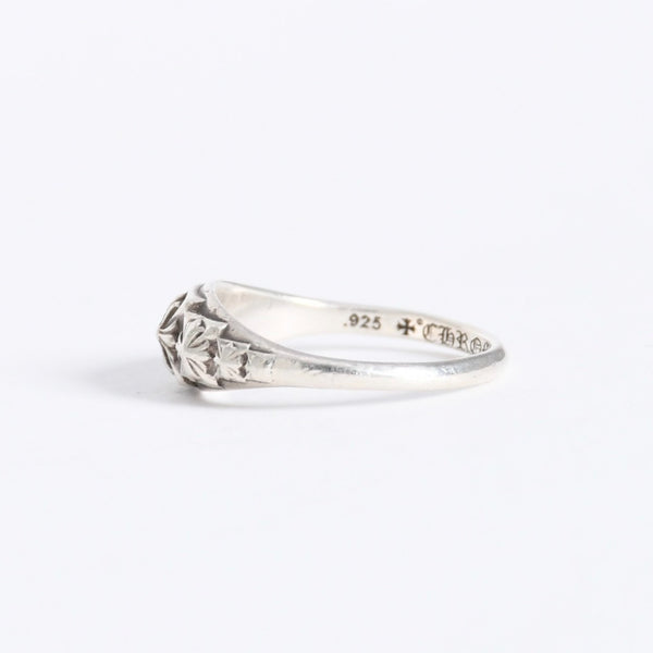 極美品 CHROME HEARTS クロムハーツ TINY PYRAMID RING タイニーピラミッド リング CHプラス 重量約2.13g サイズ8.5号 中古 4a008206